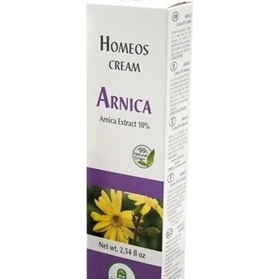 NH - Homeos cream ARNIKA CREAM 1×75 ml, 10% d'extrait d'arnica