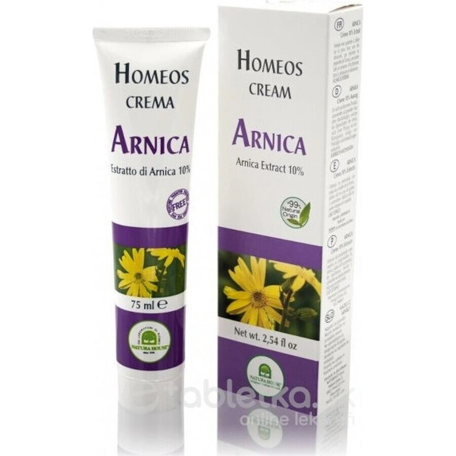 NH - Homeos cream ARNIKA CREAM 1×75 ml, 10% d'extrait d'arnica