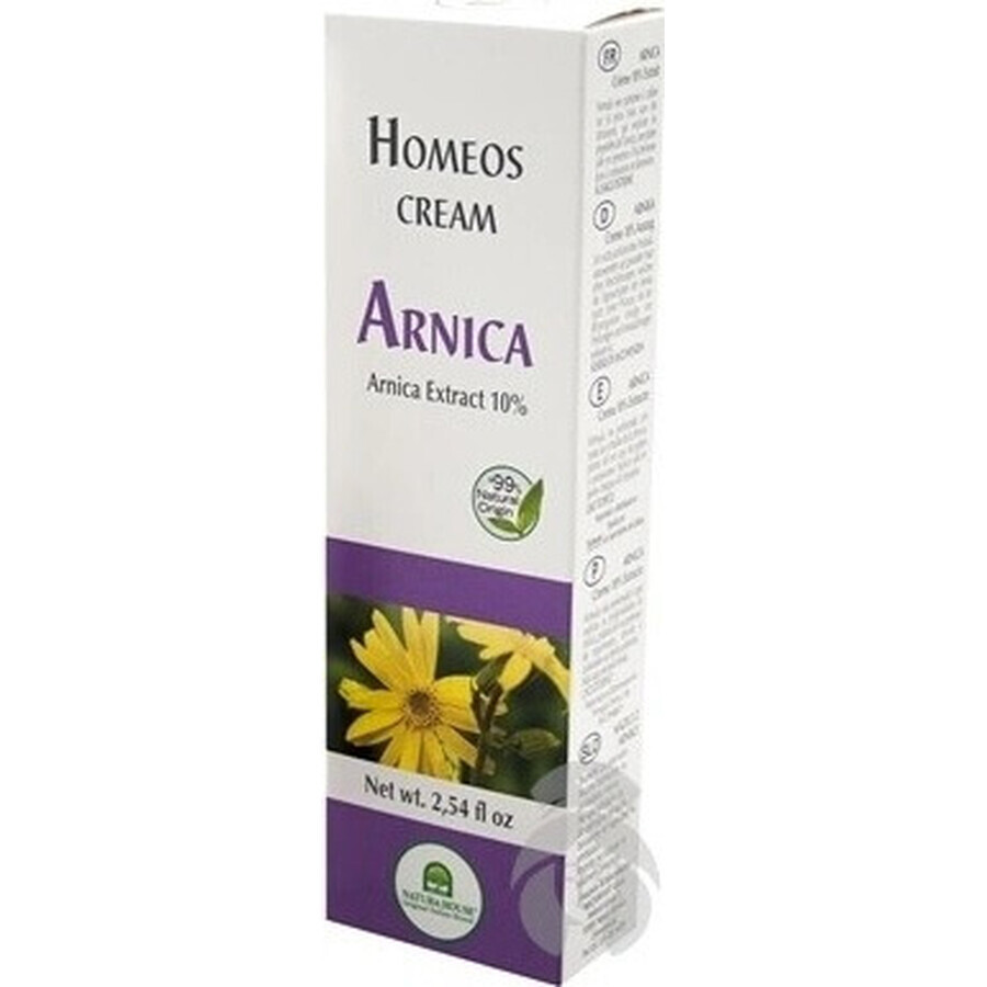 NH - Homeos cream ARNIKA CREAM 1×75 ml, 10% d'extrait d'arnica