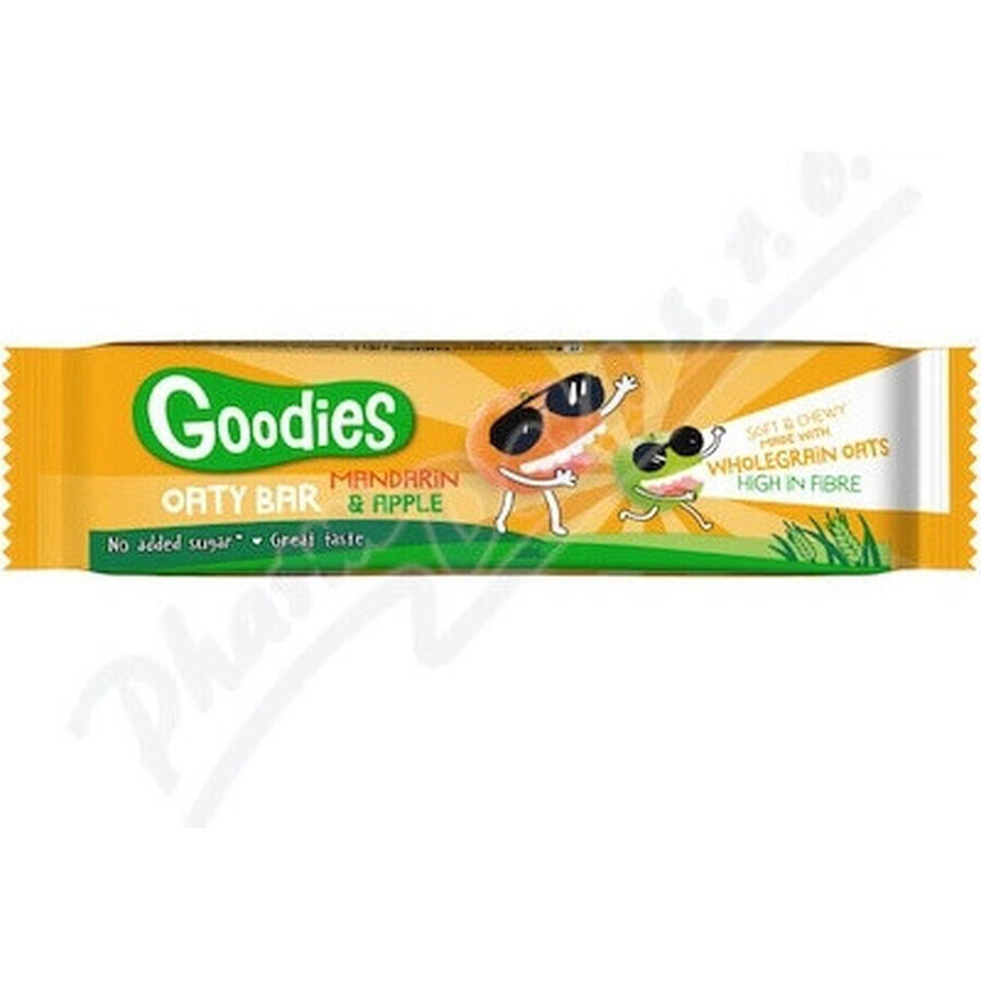 Goodies baton de ovăz mandarine și mere 1×23 g, baton de ovăz