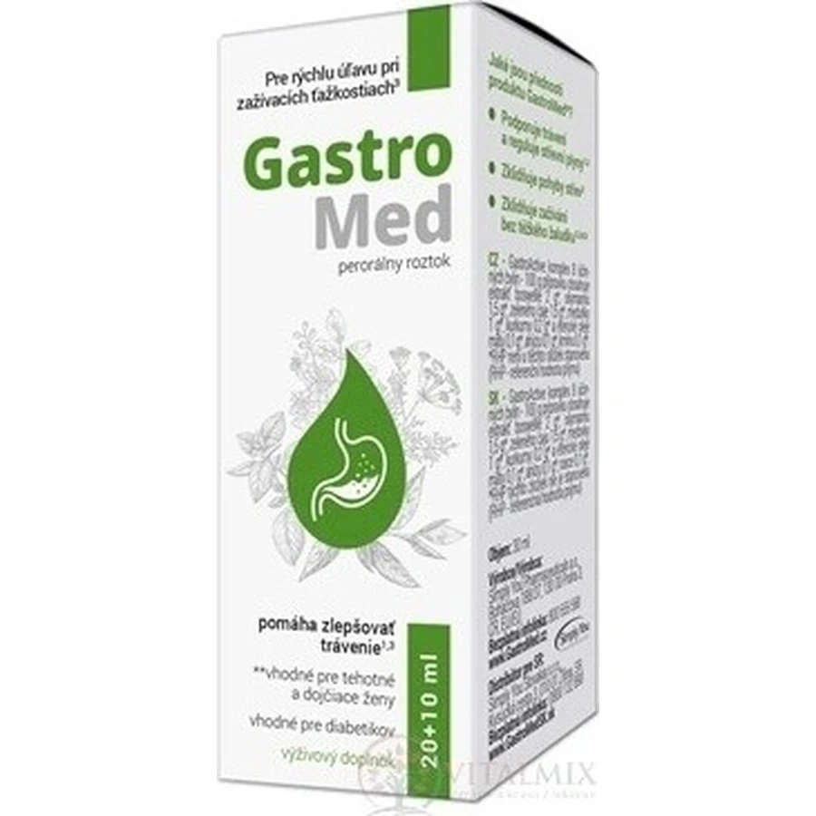 GastroMed soluție orală 30 ml 30 ml, supliment alimentar