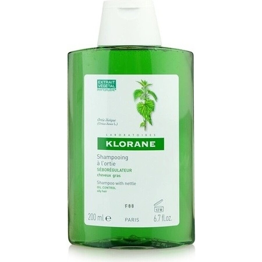 KLORANE SHAMPOOING à la pivoine biologique 1×200ml, shampooing pour cuir chevelu sensible et irrité