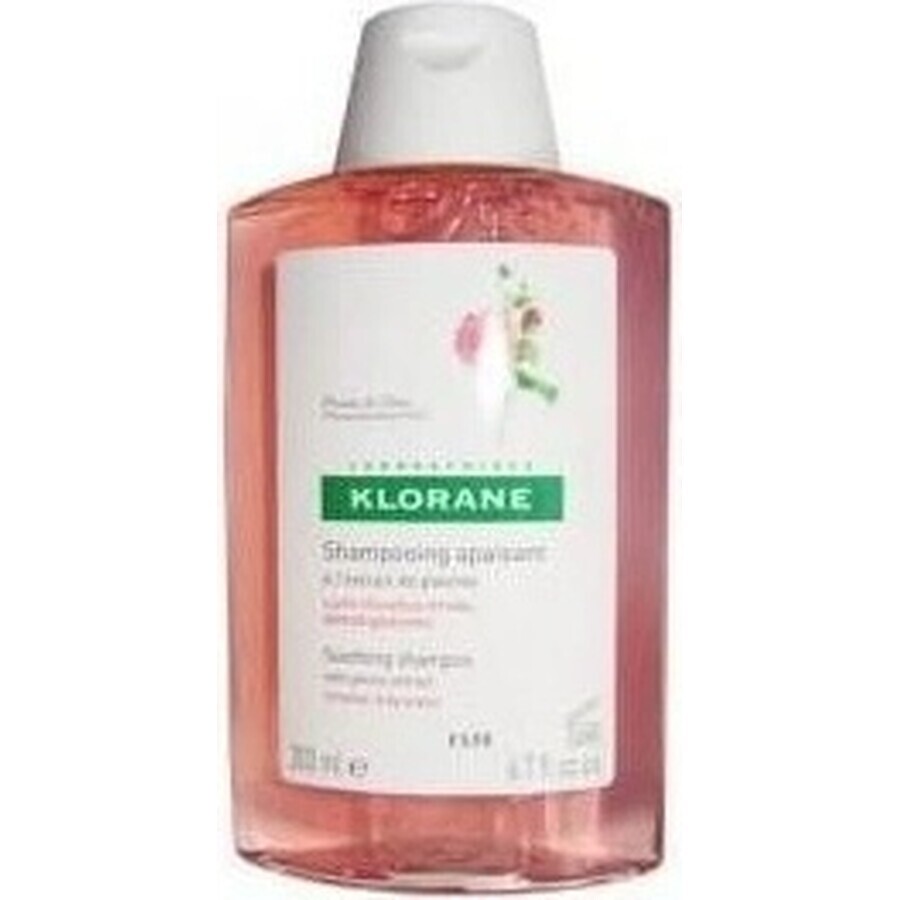 KLORANE SHAMPOOING à la pivoine biologique 1×200ml, shampooing pour cuir chevelu sensible et irrité