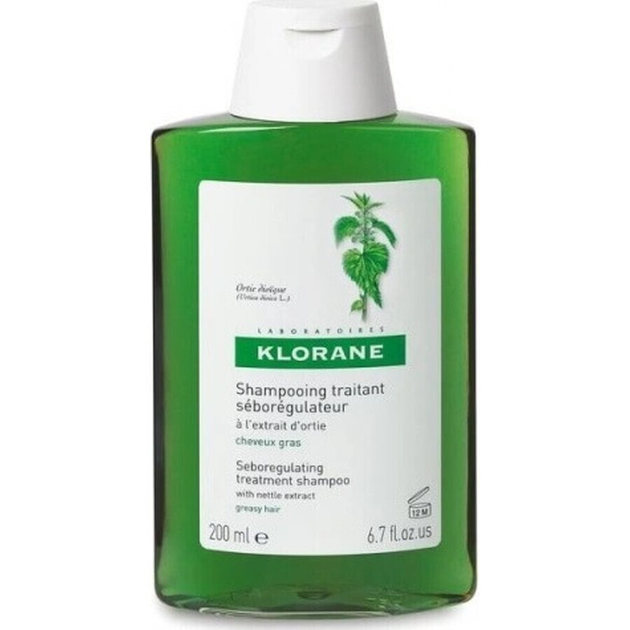 KLORANE SHAMPOOING à la pivoine biologique 1×200ml, shampooing pour cuir chevelu sensible et irrité