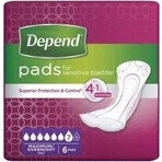 DEPEND MAXIMUM assorbenti per incontinenza da donna, 12,5x34 cm, assorbimento 953 ml, 1x6 pz.