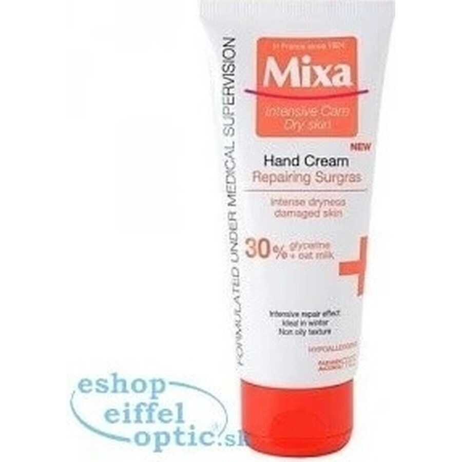 Crema mani Mixa 1×100 ml, crema mani per mani screpolate