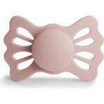 FRIGG Lucky Lucky Symmetrical Symmetrical Silicone Soother Blush, 0-6m 1×1 pc, silicone pacifier