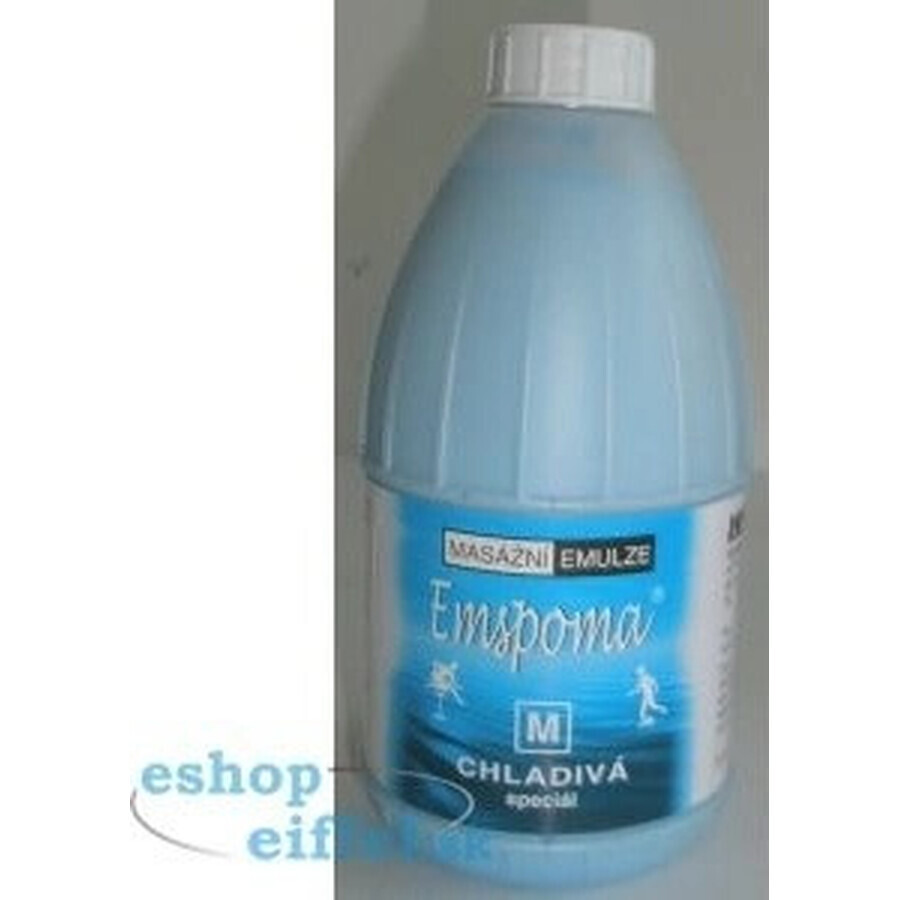 EMSPOMA Kühlung - blau "M" 1×500 ml, Massage-Emulsion