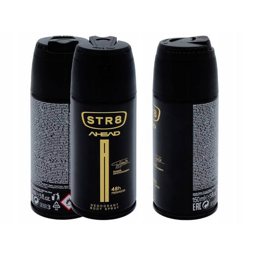 Str8 Ahead Deo 150ml 1×150ml, deodorant