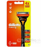 GILLETTE FUSION SHAVER FUSION SHAVER + 4 NH 1×1 ud, afeitadora