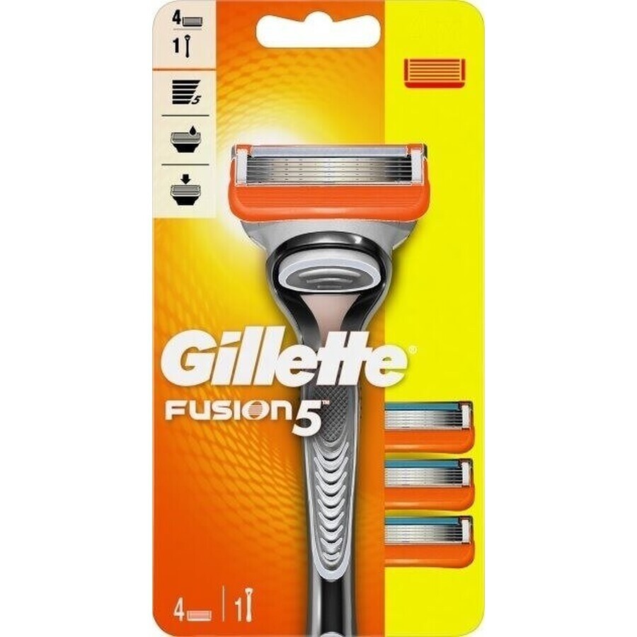 GILLETTE FUSION SHAVER FUSION SHAVER + 4 NH 1×1 Stück, Rasierer