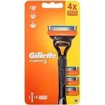 GILLETTE FUSION SHAVER FUSION SHAVER + 4 NH 1×1 Stück, Rasierer