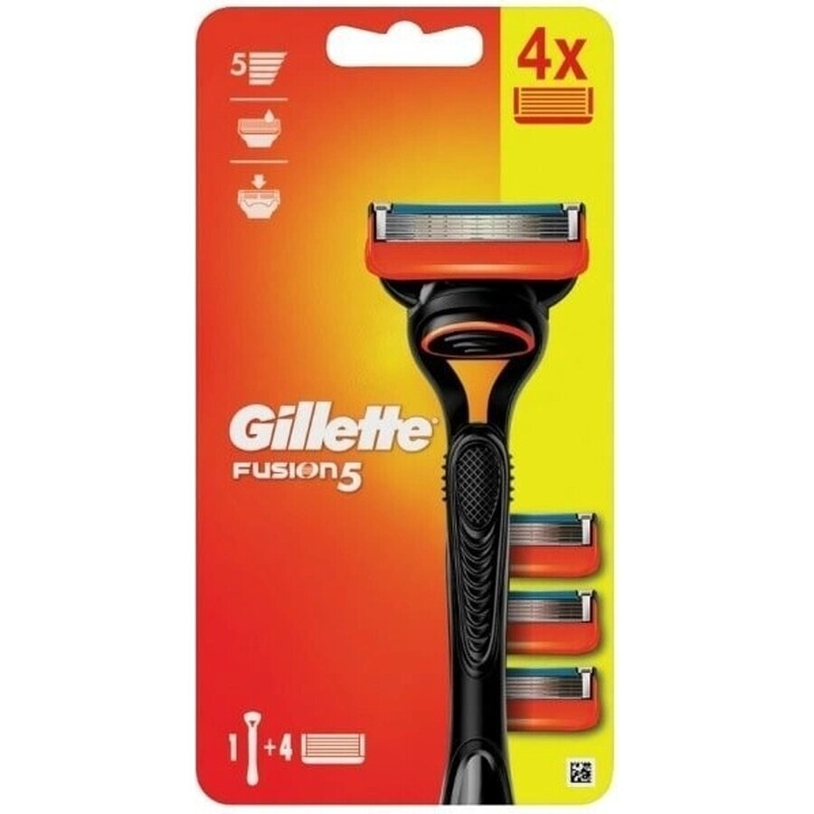 GILLETTE FUSION SHAVER FUSION SHAVER + 4 NH 1×1 Stück, Rasierer