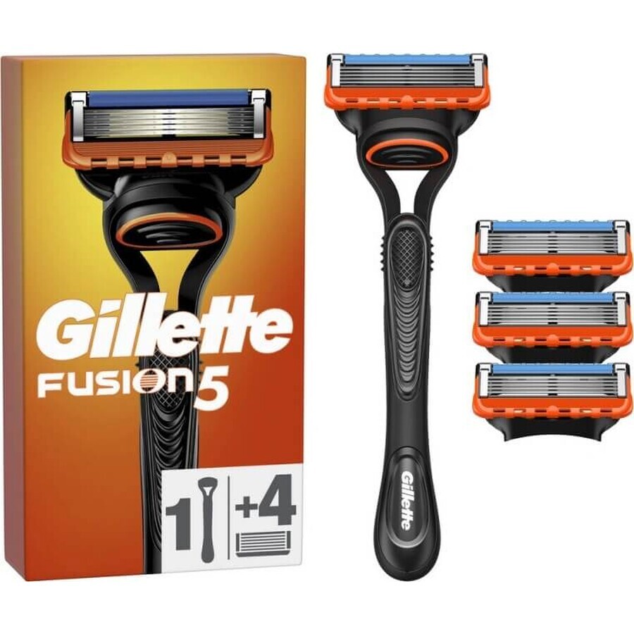 GILLETTE FUSION SHAVER FUSION SHAVER + 4 NH 1×1 Stück, Rasierer