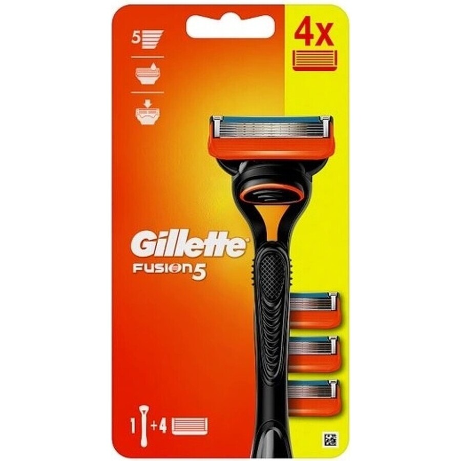 GILLETTE FUSION SHAVER FUSION SHAVER + 4 NH 1×1 Stück, Rasierer