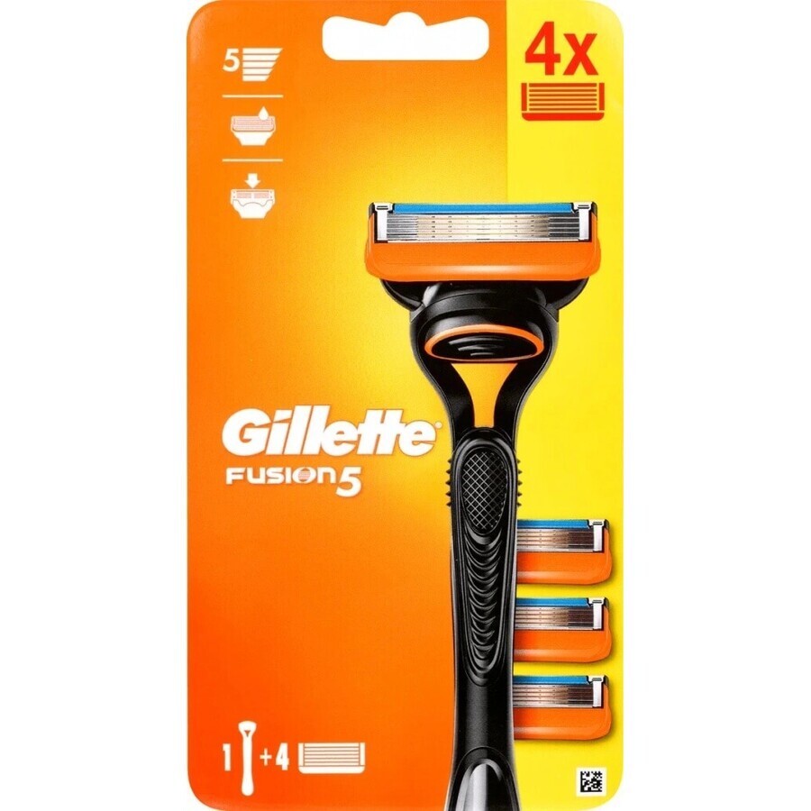 GILLETTE FUSION SHAVER FUSION SHAVER + 4 NH 1×1 Stück, Rasierer