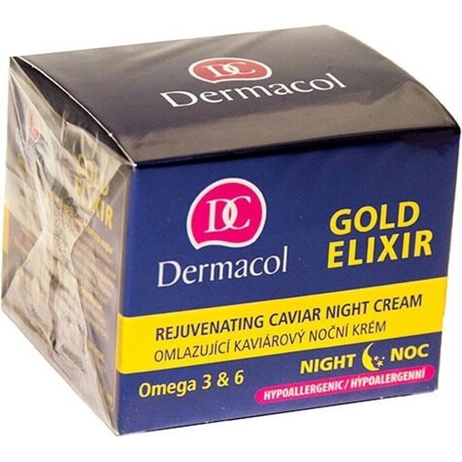 DERMACOL GOLD ELIXIR Cremă de noapte 1×50 ml, cremă de noapte