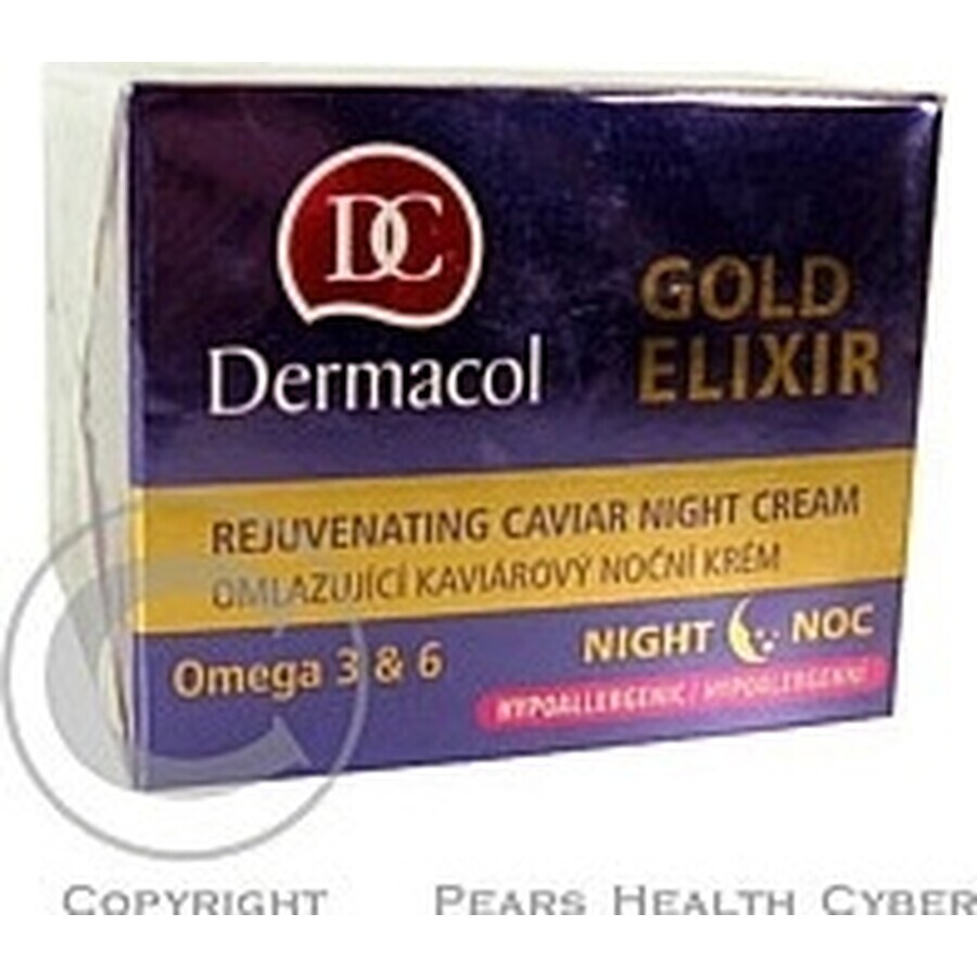 DERMACOL GOLD ELIXIR Cremă de noapte 1×50 ml, cremă de noapte