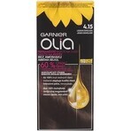 Garnier Olia Permanente Haarfarbe 4.15 Ice Chocolate 1×1 Set, permanente Haarfarbe