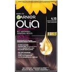 Garnier Olia Permanente Haarfarbe 4.15 Ice Chocolate 1×1 Set, permanente Haarfarbe