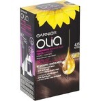 Garnier Olia Permanente Haarfarbe 4.15 Ice Chocolate 1×1 Set, permanente Haarfarbe