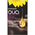 Garnier Olia Permanente Haarfarbe 4.15 Ice Chocolate 1×1 Set, permanente Haarfarbe