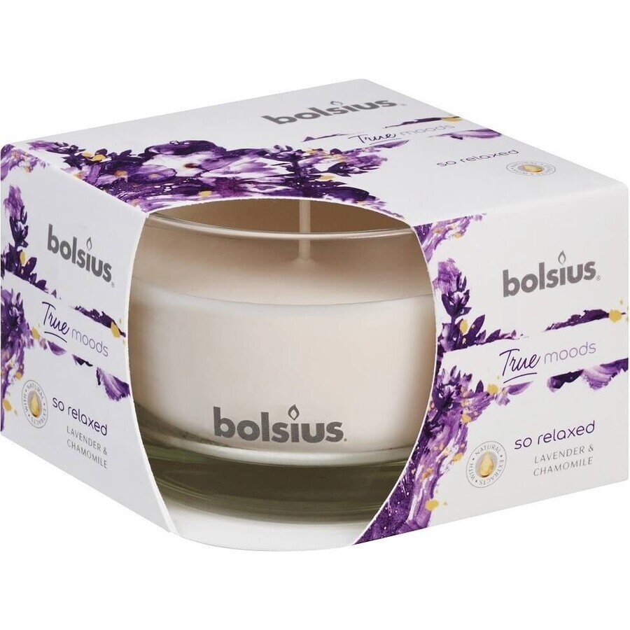 Bolsius Aromatic 2.0 Glass Bottle 90x63mm So Relaxed, scented candle 1×1 pc, scented candle