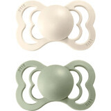 BIBS Supreme Natural Rubber Ivory/rubber soother 1×2 pcs, size 1