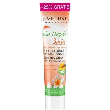 EVELINE BioDepil cremă depilatoare 3min cu Mango 1×125 ml, cremă