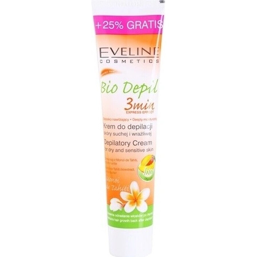 EVELINE BioDepil Enthaarungscreme 3min mit Mango 1×125 ml, Creme