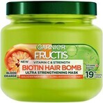 Garnier Fructis Fructis Vitamine & Kracht Ultra Versterkend Biotine Hair Bomb Masker voor zwak haar 1×320 ml, haarmasker