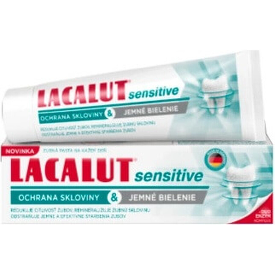 LACALUT gevoelige glazuurbescherming& milde whitening 1×75 ml, tandpasta