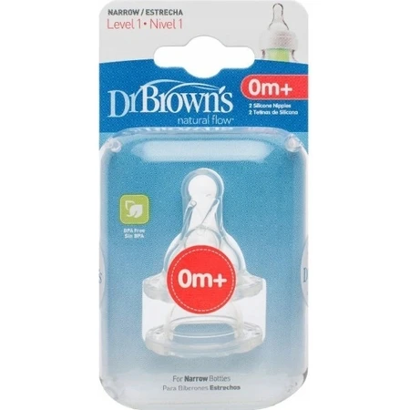 OPTIONS+ NIVEAU 1 1×2 pièces, étroites, tétines en silicone 0m+.
