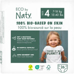 Eco by Naty Windeln Maxi 7 - 18 kg 1×26 Stück, Windeln