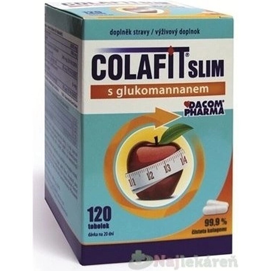 SLIM COLAFIT met glucomannaan 1×120 cps, voedingssupplement