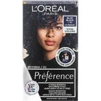 L'Oréal Paris Préférence Vivid Colors permanent hair color 1×1 set, Le Marais - Blue Black, 60+90+54 ml