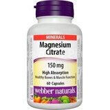 WEBBER NATURALS Magnesio 150 mg 1×60 tbl, integratore alimentare