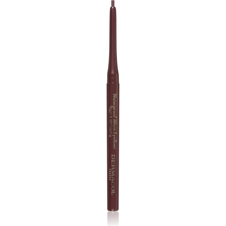 Dermacol Waterproof Micro Eyeliner creion eyeliner automat maro No.02 1×0,08 g, creion eyeliner automat