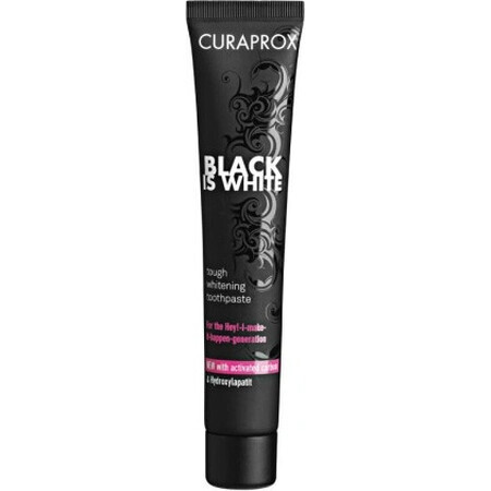 CURAPROX Black is White + CS 5460 1×1 set, 90 ml di dentifricio sbiancante + spazzolino CS 5460