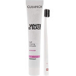 CURAPROX Black is White + CS 5460 1×1 set, 90 ml di dentifricio sbiancante + spazzolino CS 5460