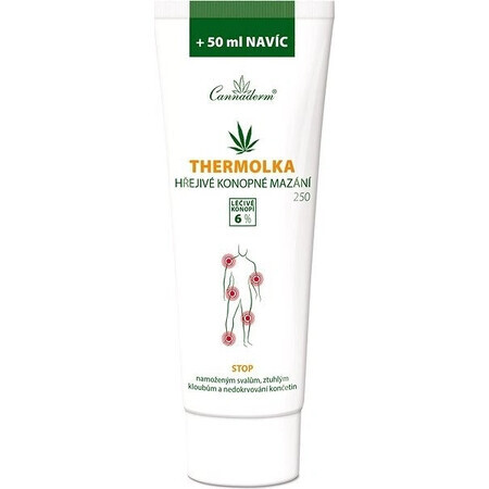 Cannaderm Thermolka - hemp warming lubricant 1×250 ml, massage gel