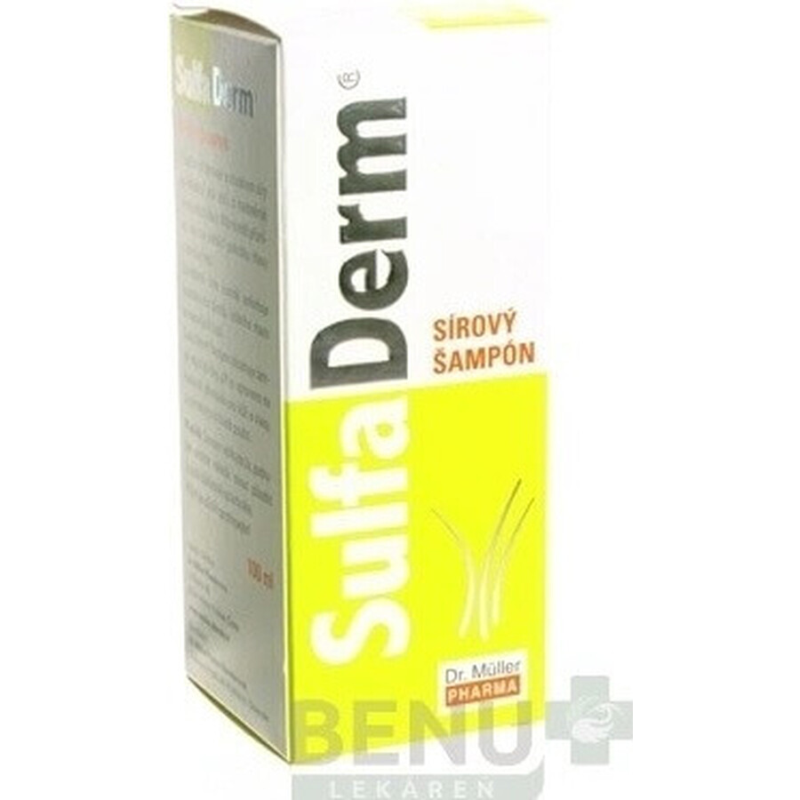 Dr Müller SulfaDerm Champú de azufre 1×100 ml, champú para el cabello