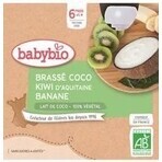 BABYBIO Dessert with coconut milk - apple and pear (4x 85 g) 4×85 g