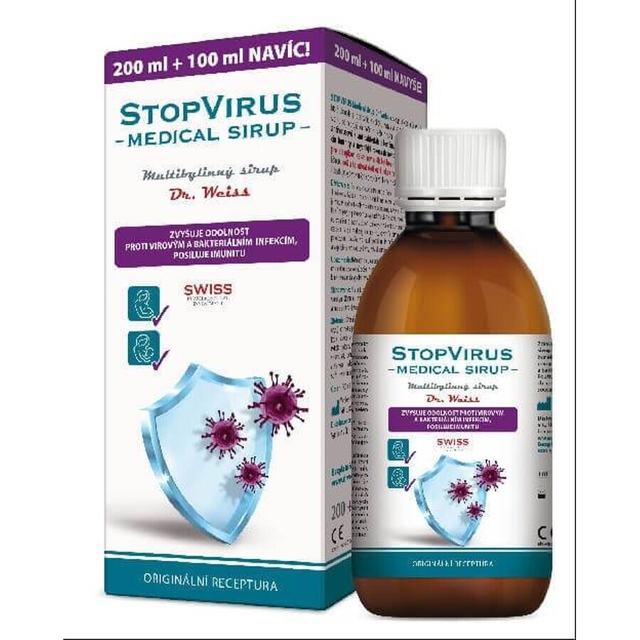 STOPVIRUS Medizinischer Sirup Dr.Weiss 1×300 ml, Mehrkräutersirup