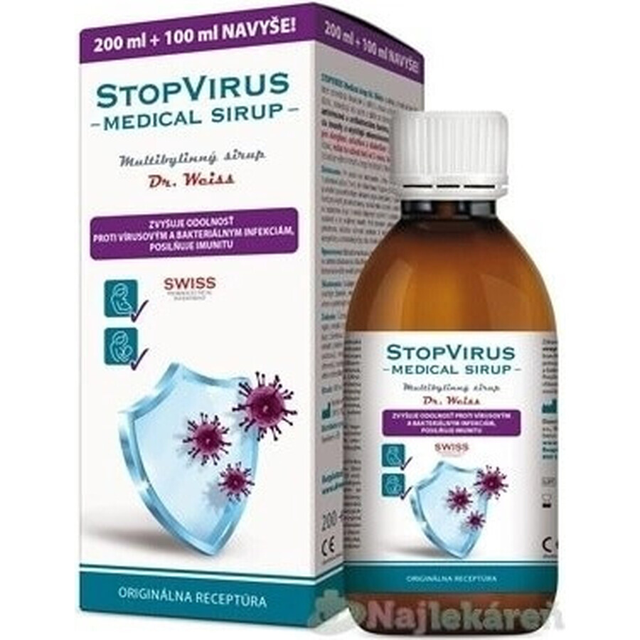 STOPVIRUS Medizinischer Sirup Dr.Weiss 1×300 ml, Mehrkräutersirup