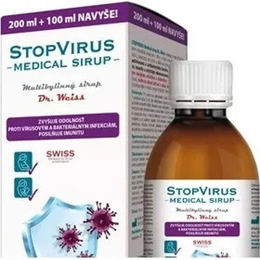 STOPVIRUS Medizinischer Sirup Dr.Weiss 1×300 ml, Mehrkräutersirup