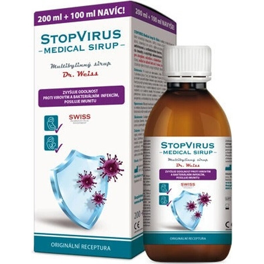 STOPVIRUS Medizinischer Sirup Dr.Weiss 1×300 ml, Mehrkräutersirup