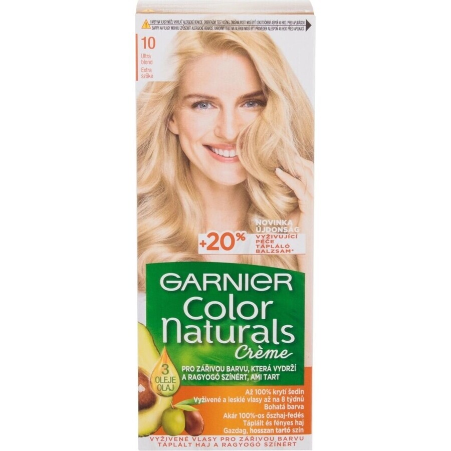 Garnier Color Naturals permanente Haarfarbe 10 Ultra Blonde 1×1 Stück, Haarfarbe