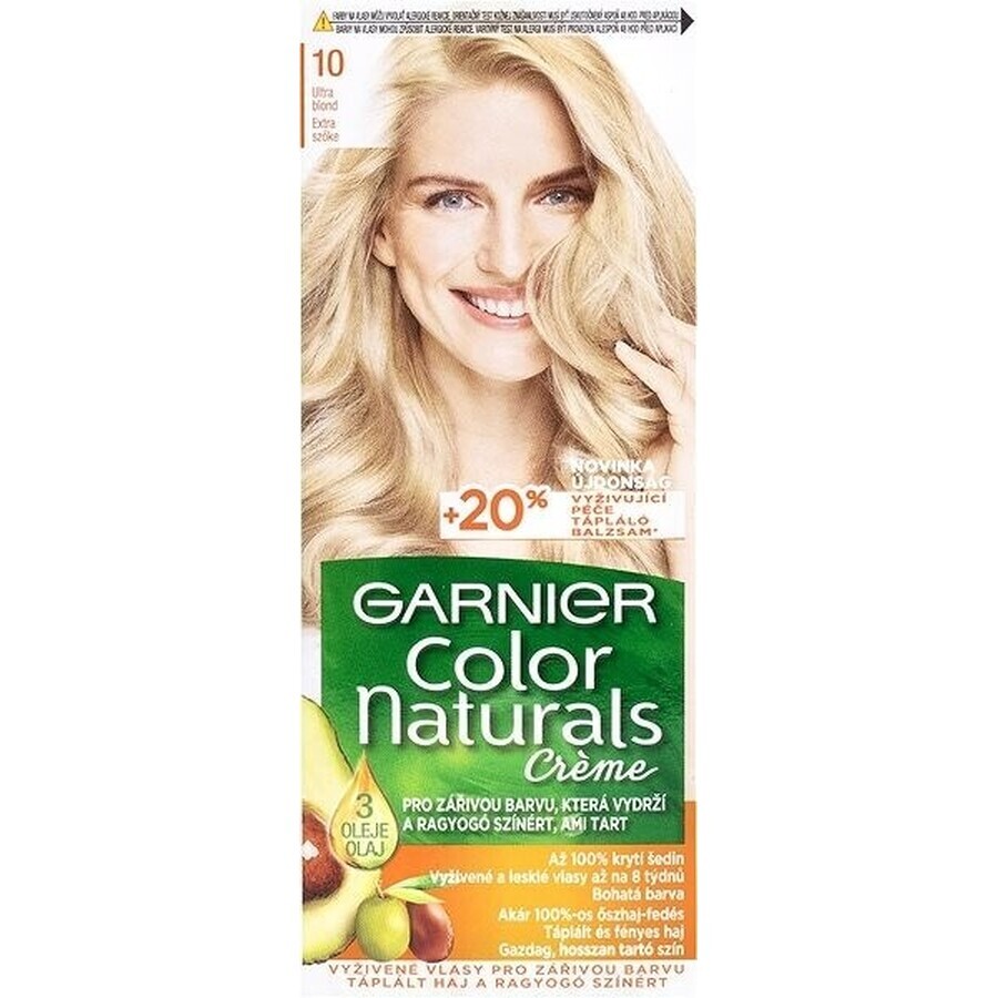 Garnier Color Naturals permanente Haarfarbe 10 Ultra Blonde 1×1 Stück, Haarfarbe