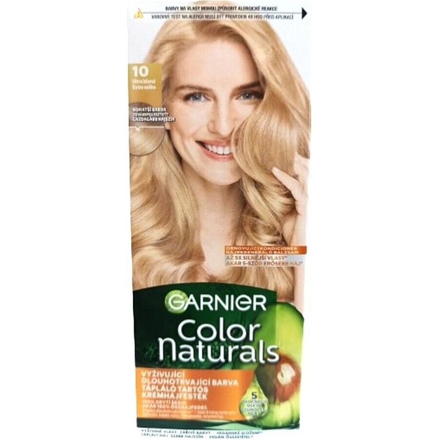 Garnier Color Naturals permanente Haarfarbe 10 Ultra Blonde 1×1 Stück, Haarfarbe